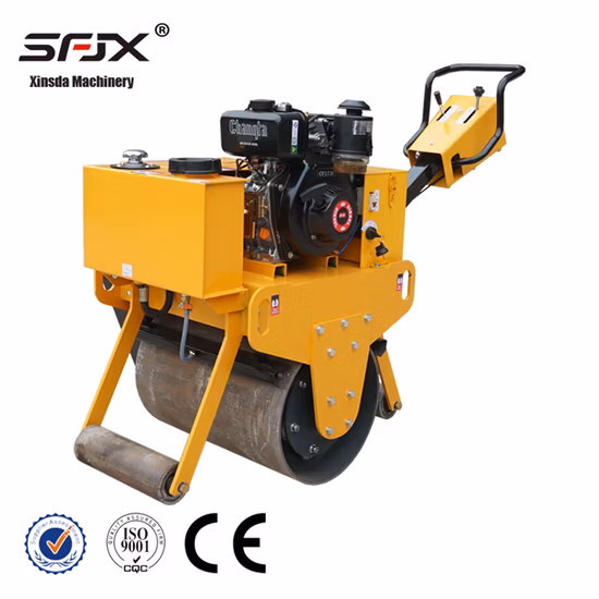 Walk Behind Gaosline/Diesel Mini Single Drum Road Roller